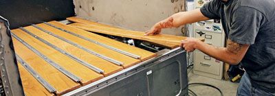 Ford F-1 Wood Truck Bed Kit Install - Black Locust For A  Blue Oval