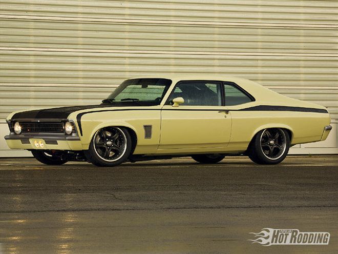 0901phr 01 Z+1970 Chevy Nova Coachworks Precisions Glass+side View