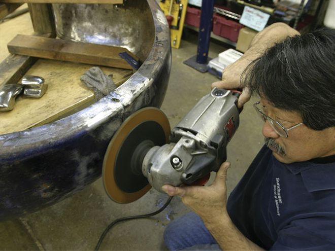 Hrdp 0805 08 Z+auto Body Car Fender Repair+grinding With Milwaukee Grinder