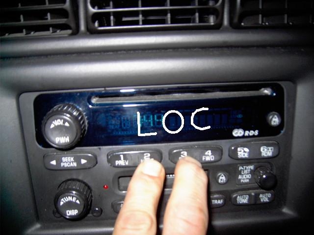 How to Get GM Delco Radio Unlock Codes When Display Says LOC