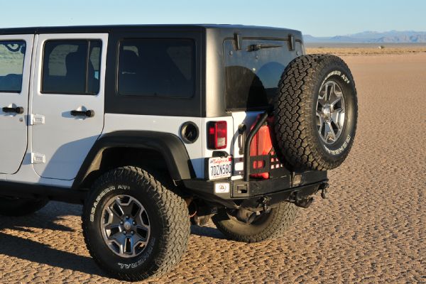 01 LEAD Smittybilt Tire Carrier Jk Wrangler Four Door Photo 95956881