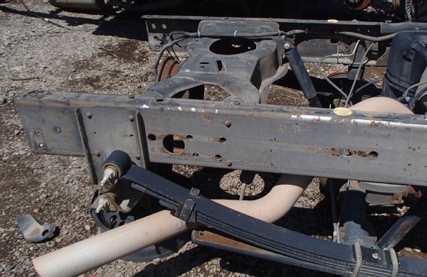 Junkyard Bumper Side Shot Medium Duty Truck Frame Photo 123764030