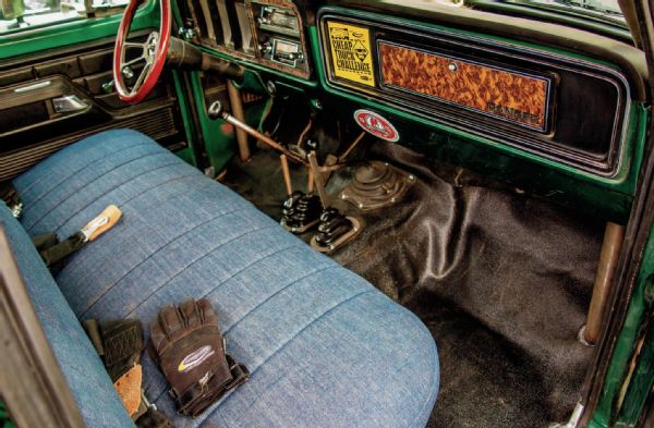 Denim Covered Bench Seat Photo 86924354