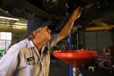 The Removal of the Oil Sending Unit in a 1998 Dodge Ram 1500