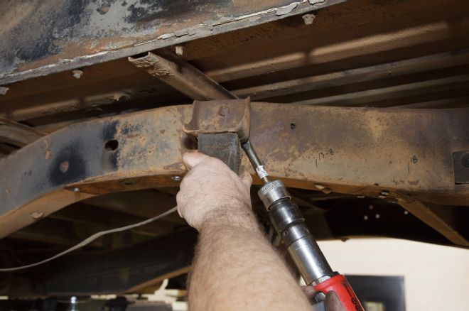 1969 Chevrolet C10 Removing Bracket From Chassis