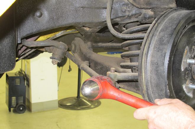 1957 Chevrolet Coupe Removing Tie Rod End From Steering Arm