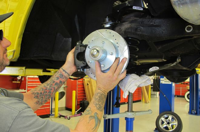 1957 Chevrolet Coupe Spindle Lowered Onto Lower Ball Joint