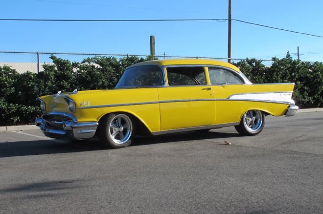 1957 Chevrolet Coupe New Antisway Bar Drop Link Bolted On Lower Control Arm