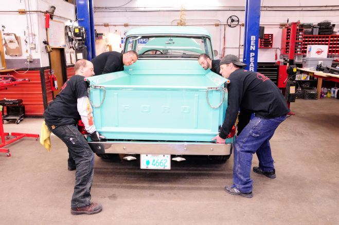 1956 Ford F 100 Removing Bed From Chassis