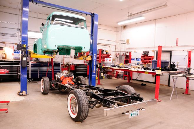 1956 Ford F 100 Cab Separated From Chassis