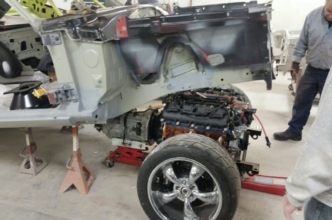 1969 Dodge Charger Test Fitting Drivetrain In Place