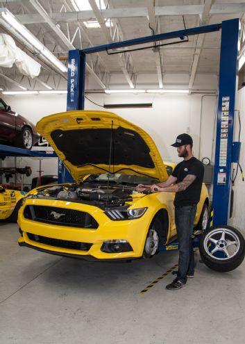 Maximum Motorsports S550 Camber Caster Install 01 Lift