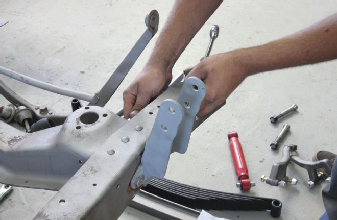 1940 Ford Pickup Chassis Attaching Bolt On Upper Shock Mounts