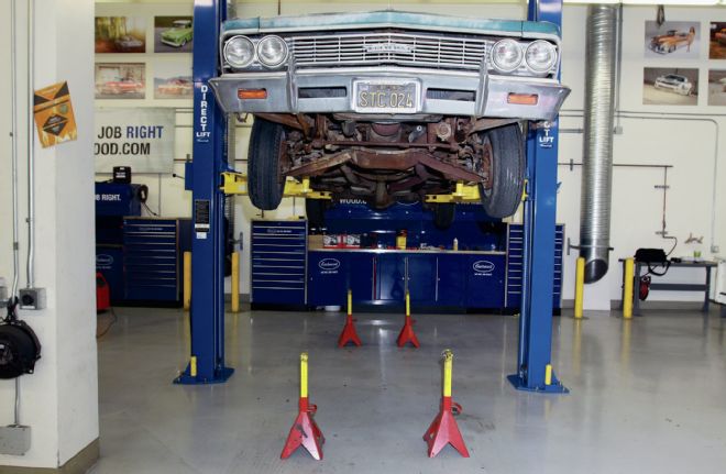 1966 Chevrolet Malibu Four Jack Stands