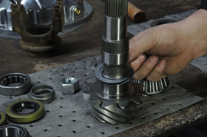 Installing Shims Under The Pinion Bearings