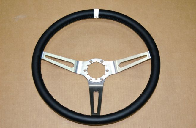 Leather Wrapped Steering Wheel