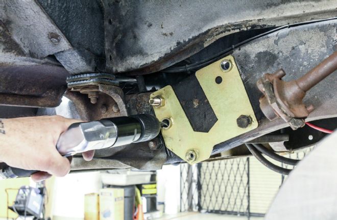 1965 Chevrolet C10 Drilling Firewall For Bracket Mounting Holes