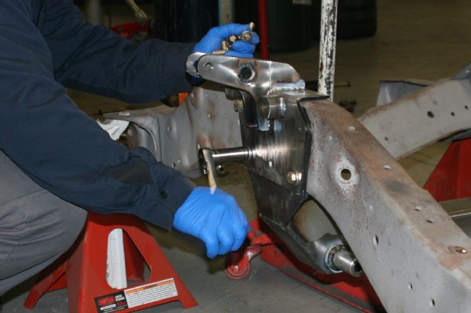 7 Tci Ifs Installing Upper Control Arm Mounting Brakets