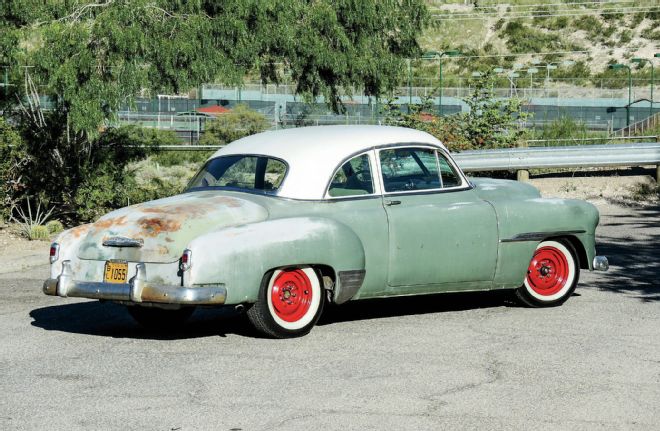 1951 Chevrolet Deluxe Coupe Rear Passenger Side