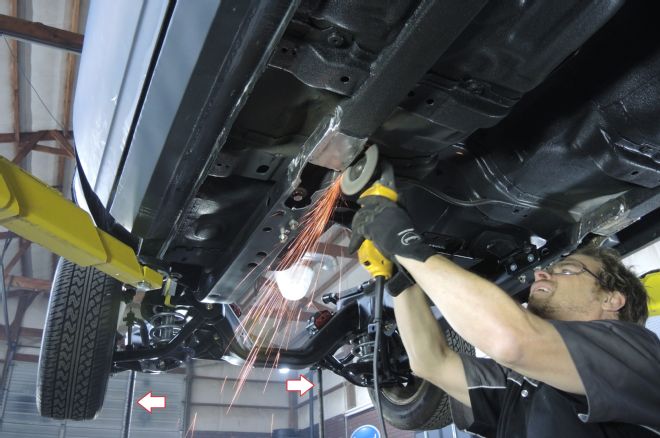 1978 Chevrolet Camaro Smoothing Welds With 40 Grit Flap Wheel