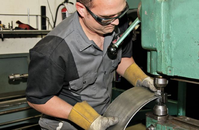 1932 Ford Coupe Adding Upper And Lower Radiuses To Curved Plate With Pullmax