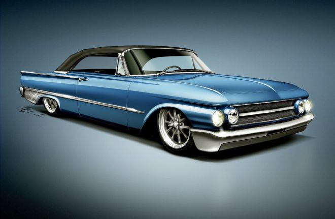 1961 Ford Sunliner Illustration