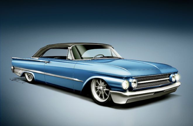 1961 Ford Sunliner Artwork