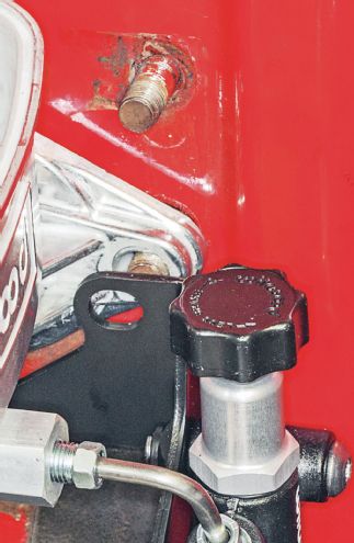 1955 Chevy Wilwood Master Cylinder Mounted