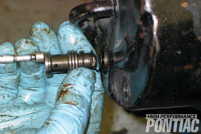 Remove Pressure Flow Valve And Spring