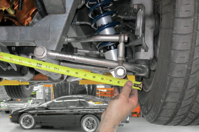 Measure Distance From Centerline Of Control Arm To Ball Joint