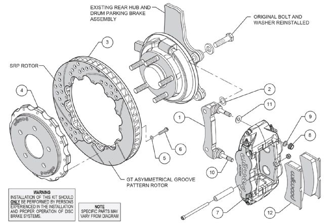 Exploded View Rear Brakes
