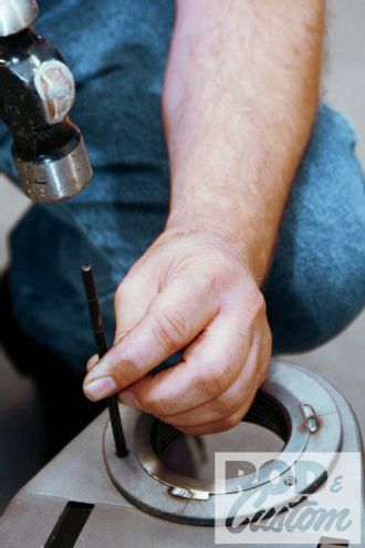 Mark Where Holes Need To Be Drilled On Spring Tower