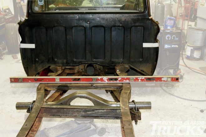 Frame Supported On Four Jackstands