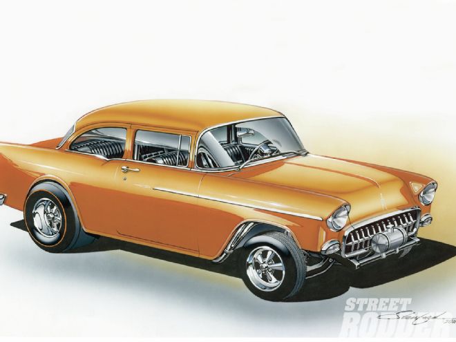 1302sr 01+woodys Hot Rodz Hot Wood Gasser Chassis+cartoon Illustration Of A Gasser