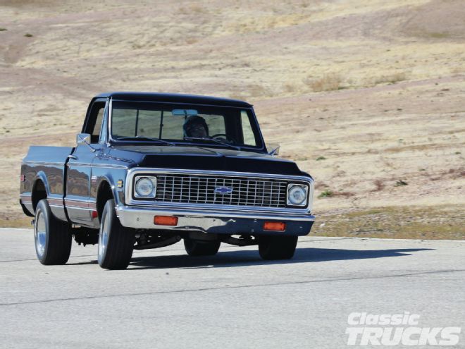 1209clt 02 O +hotchkis Chevrolet C10 Suspension Vs Stock+drive