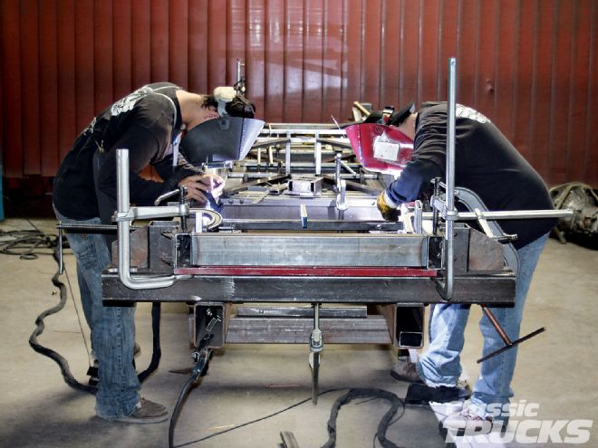 1953-1956 Ford Frame Buildup - Getting Framed