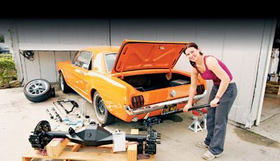 1966 Ford Mustang Gets Rear Suspension- Fantastic Four-Link