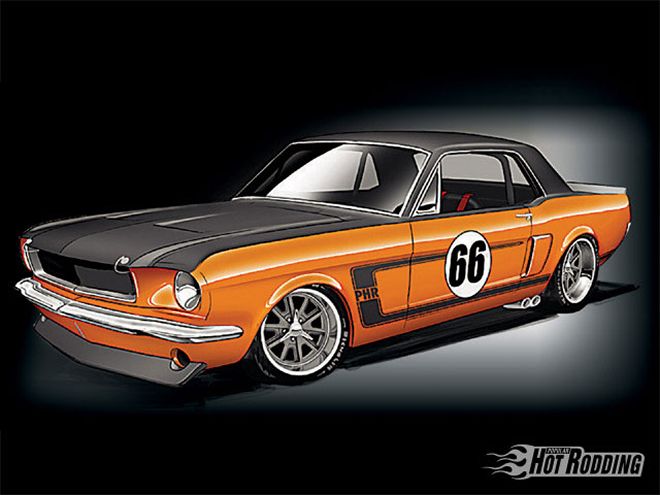 0901phr 01 Z+1966 Ford Mustang Wilwood Brakes+illustration