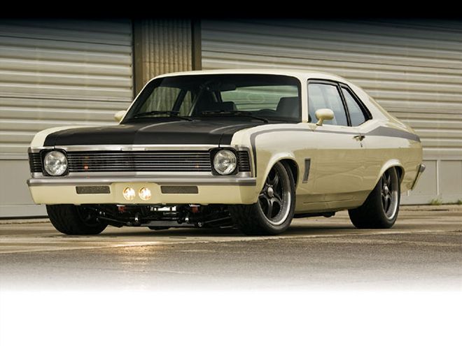 0811phr 01 Z+1970 Chevy Nova Air Ride Suspension+front Driver Side