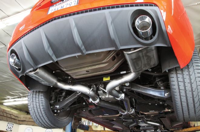 17 Jba Cat Back System 2011 Camaro Rear