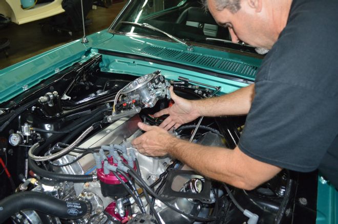 18 Ford Mustang Engine Bay Holley