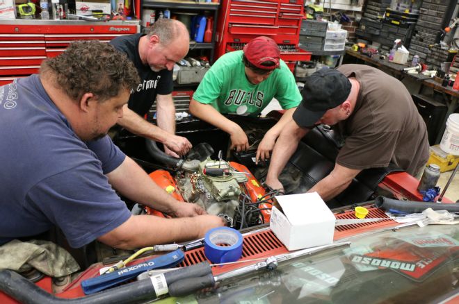 427 Big-Block Installation in MaliBeater, our Patina Project 1967 Chevrolet Malibu