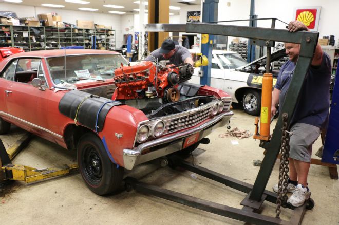 427 Big-Block Installation in MaliBeater, our Patina Project 1967 Chevrolet Malibu