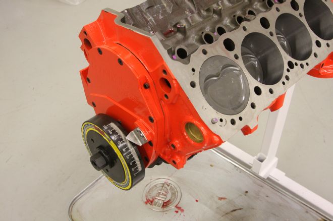 383 Chevrolet Engine Build Installing Samper And Timing Pointer