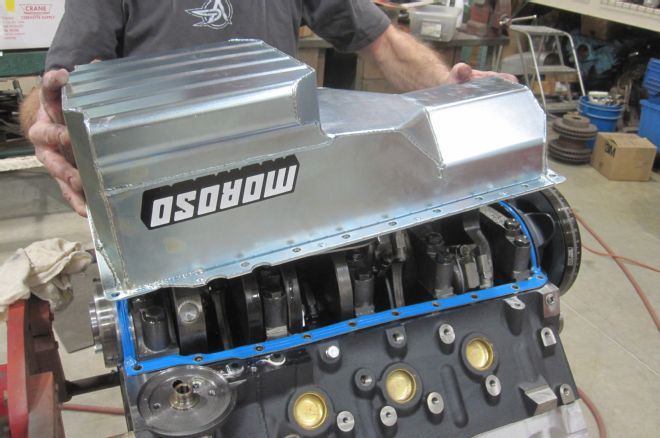 Malibeater Engine Antique Moroso Oil Pan Install