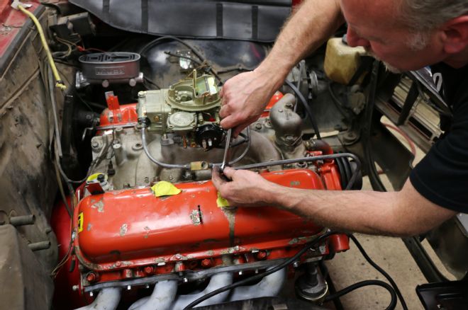 Malibeater Engine Antique Holley Carburetor Fuel Lines Install