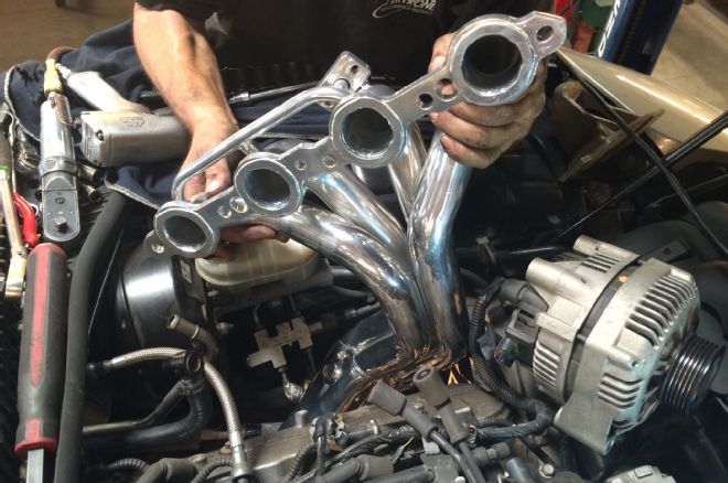 Long Tube Header Install Jba C5 Corvette Jba Install Top