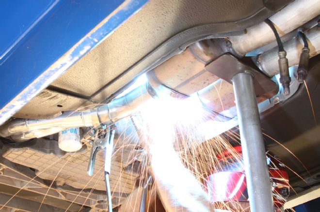 Long Tube Header Install Jba Welding C5 Corvette Headers Stock Exhaust 1999