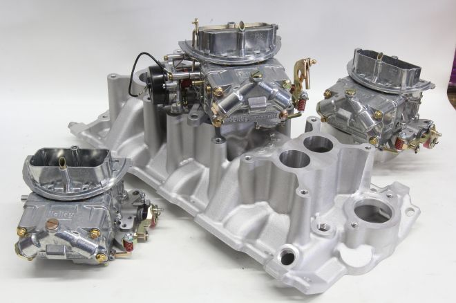 Crate4 Holley Tri Power Carbs Intake