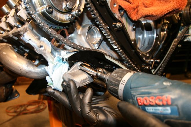Billet Oil Pump Gear Install Remove Right Timing Chain Tensioner